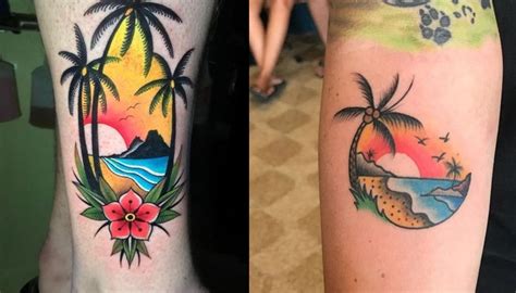 Los 20 tatuajes de palmeras más bonitos para conectar con el。